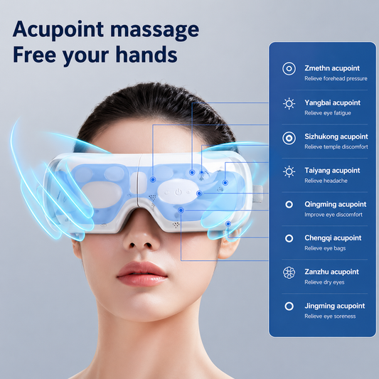 Eye Massager Smart Airbag Vibration Eye care Product Heating Bluetooth Music Relieves Fatigue And Dark Circles Remove Weary