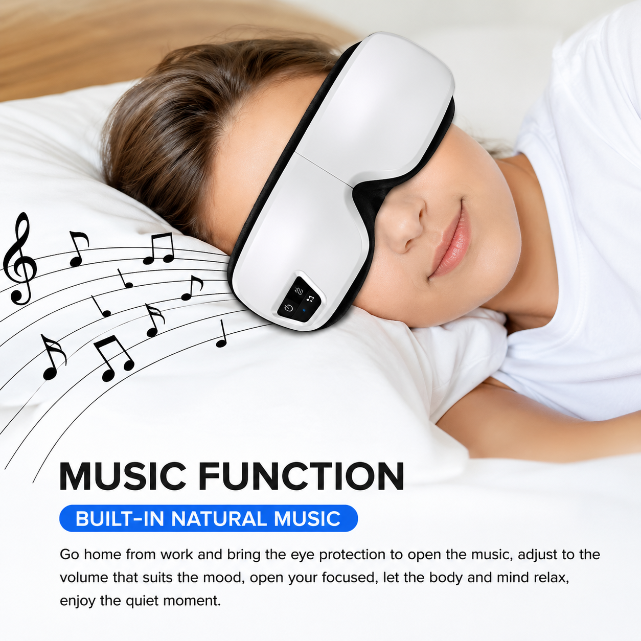 Eye Massager Smart Airbag Vibration Eye care Product Heating Bluetooth Music Relieves Fatigue And Dark Circles Remove Weary