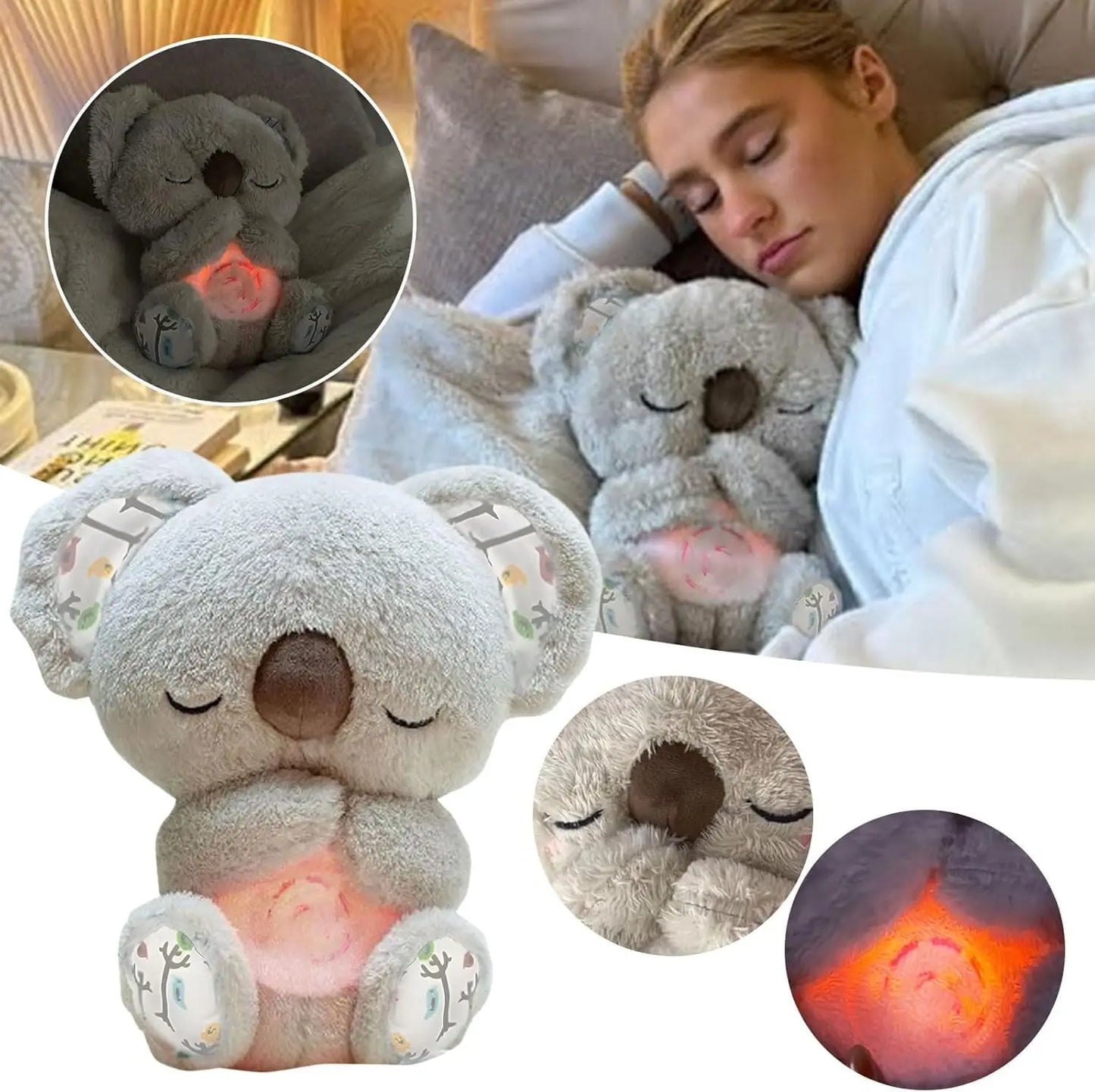 Fall Asleep Faster in Minutes with This Breathing Koala Sleep Companion.