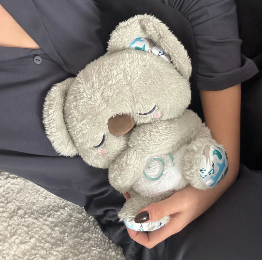 NEW Koala Plush Sleep Aid with Soft Glow Night Light Calming Music and Simulated Breathing Comforting Bedtime Comfort Toys