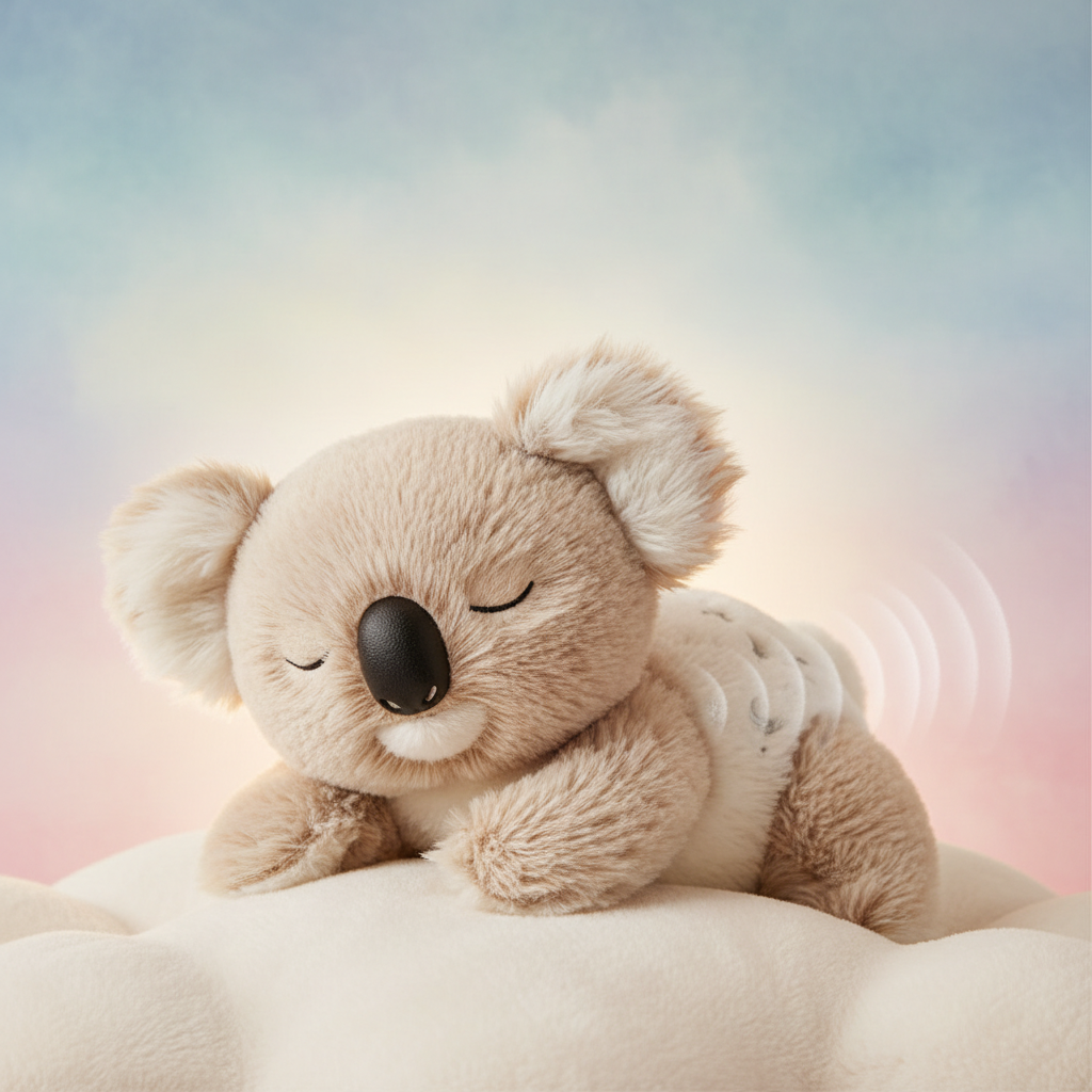 NEW Koala Plush Sleep Aid with Soft Glow Night Light Calming Music and Simulated Breathing Comforting Bedtime Comfort Toys